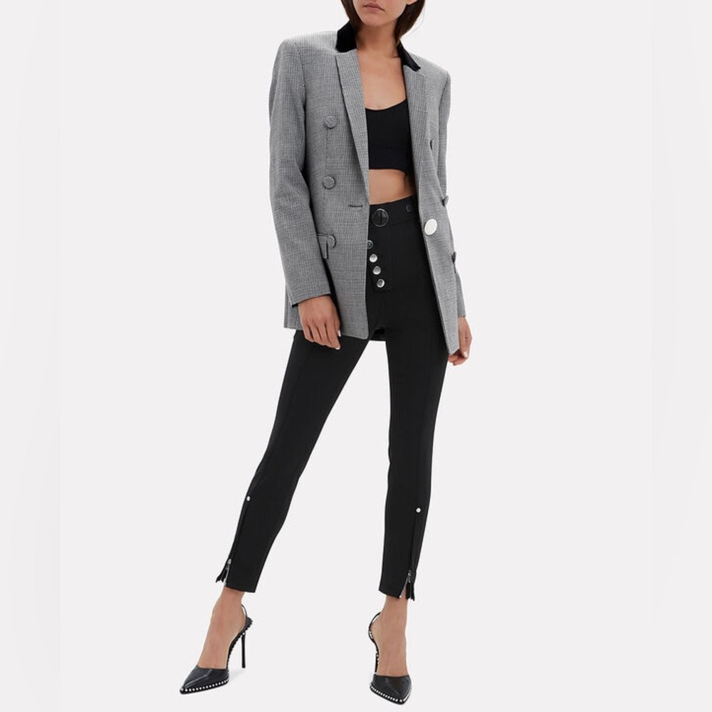 ALEXANDER WANG High Waist Snap Ponte Leggings Size 8 - Picture 6 of 7